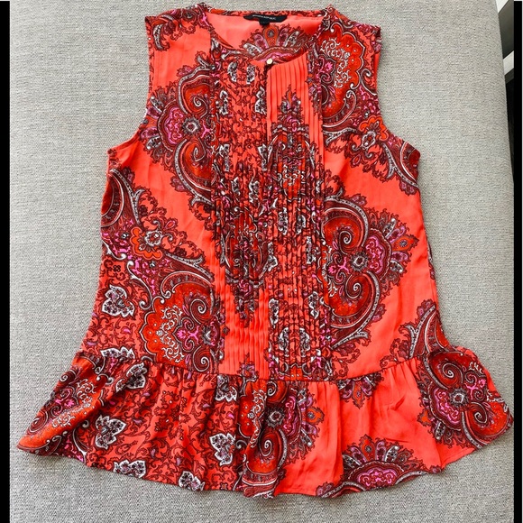 Banana Republic Sleeveless Paisley Top - Picture 2 of 8